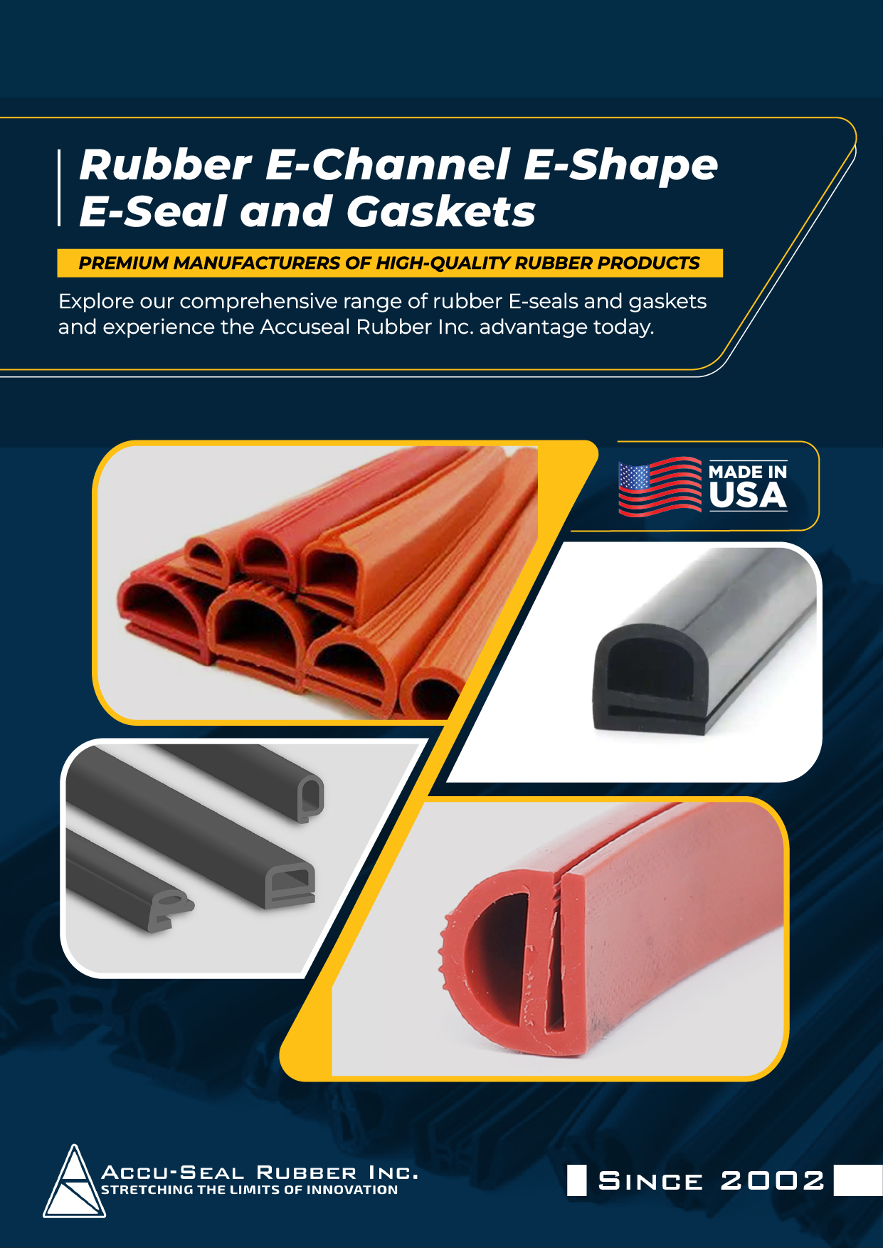Rubber E-Channel E-Shape E-Seal and Gaskets 1 Rubber E-Channel E-Shape E-Seal and Gaskets