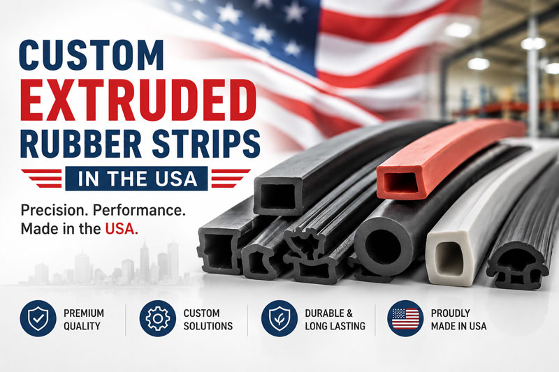 Custom Extruded Rubber Strips in the USA