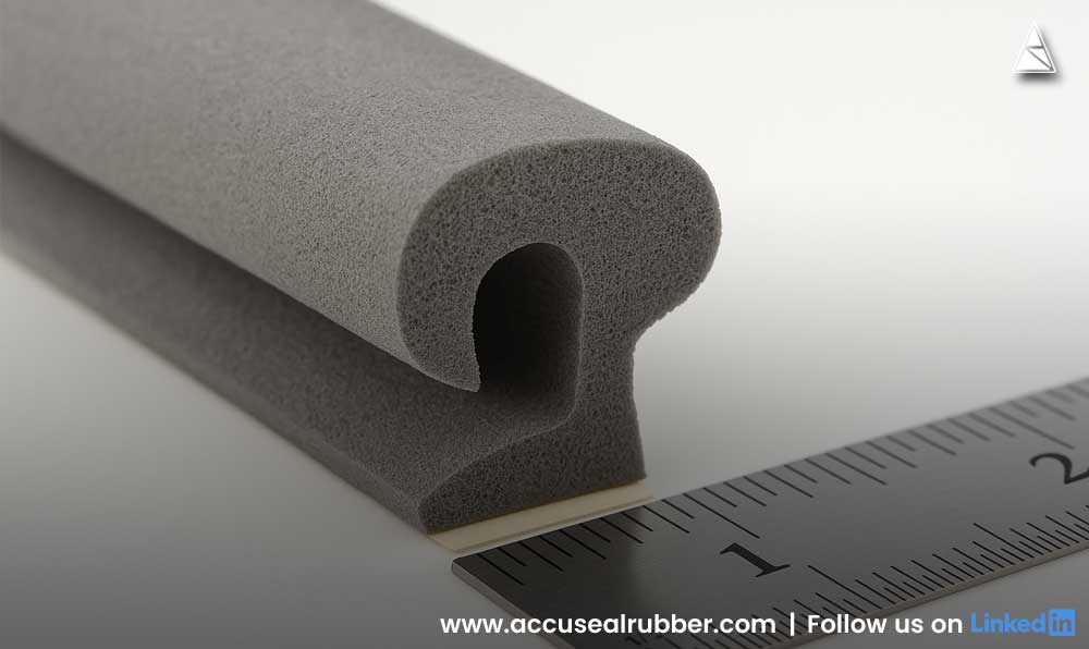 Grey Sponge P Seal with Adhesive