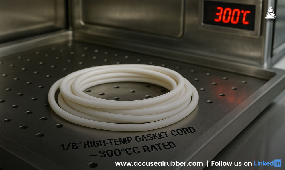 High-Temperature 1/8" Gasket Cord for Vacuum Oven Seals