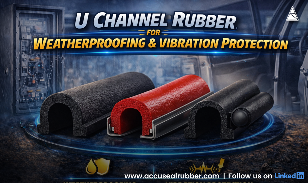 U channel rubber