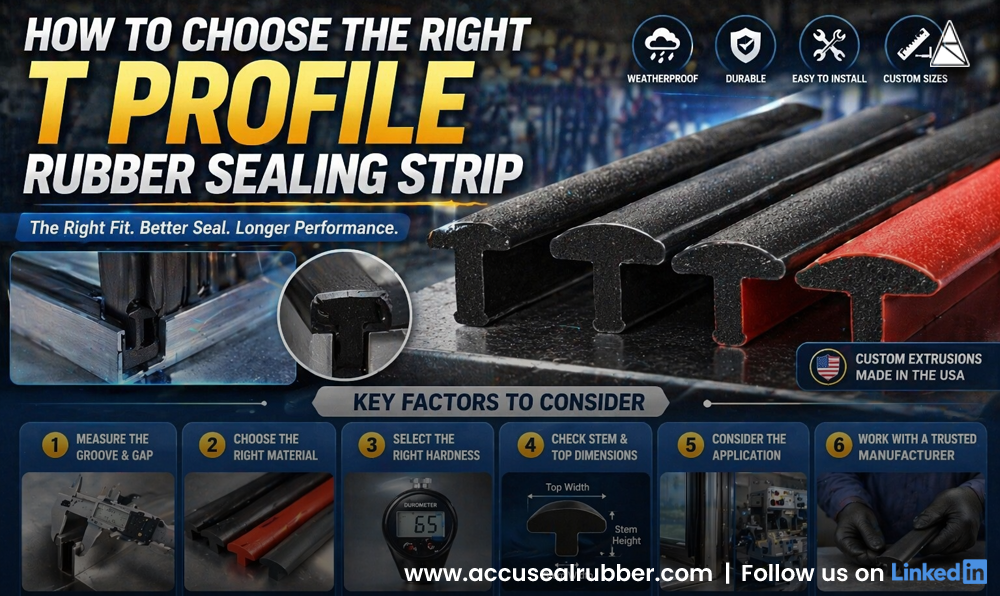 T Profile Rubber Sealing Strip